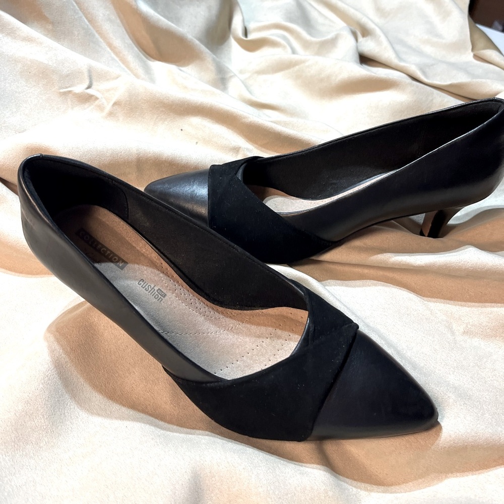 Collection by Clark’s 2” heel Black pumps.  Size 9 1/2M.